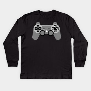 Video Game Inspired Console Playstation 3 Dualshock Gamepad Kids Long Sleeve T-Shirt